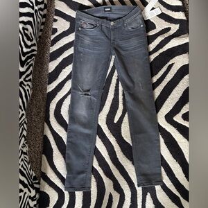 NWT Hudson Jeans Dark Gray Skinny Women Jeans
